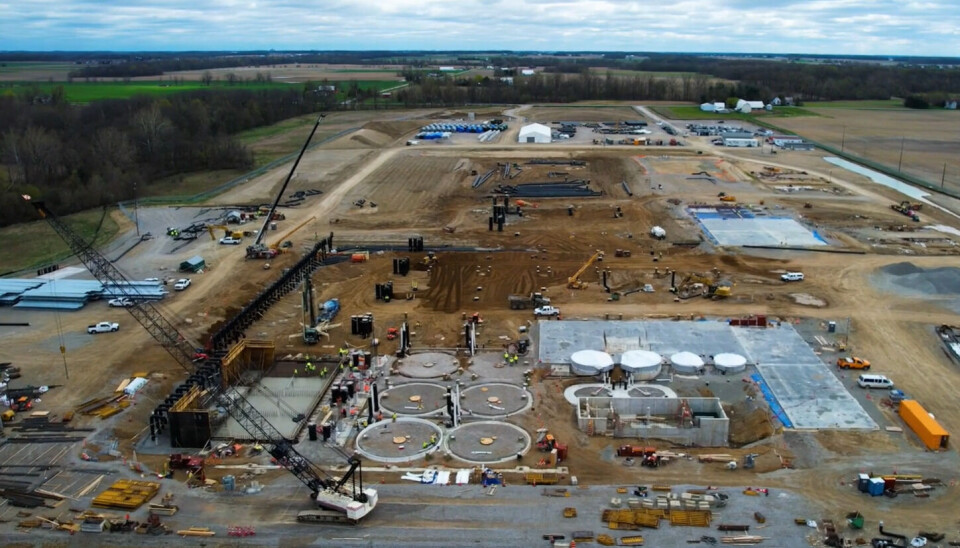 El trabajo en la nueva granja de salmón de AquaBounty en Pioneer, Ohio, ha estado detenido desde junio de 2023 debido al aumento de los costos.