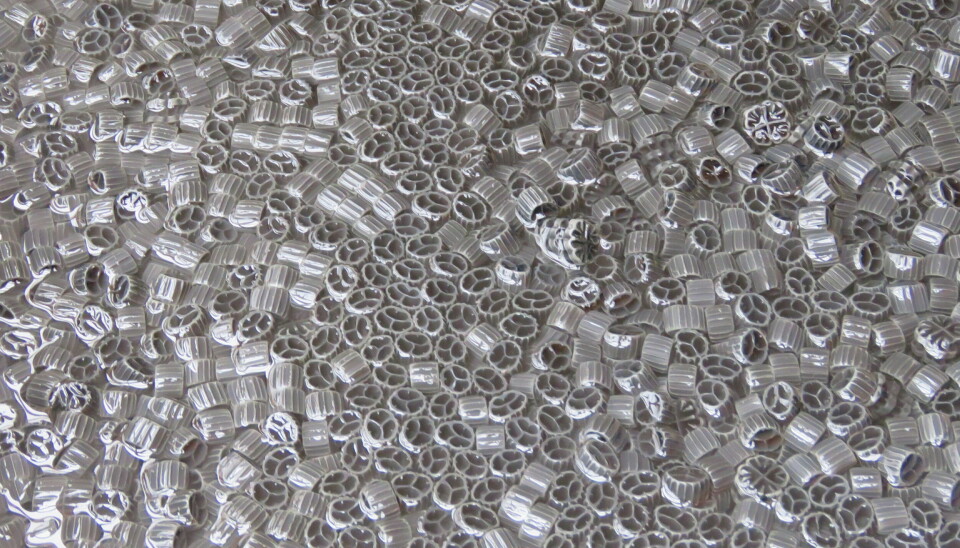 Biomedio de un biofiltro de lecho móvil.